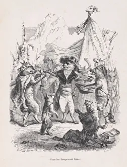 J J Grandville Prints: All of the wolves are brothers from Scenes from the Private and Public Life of Anim