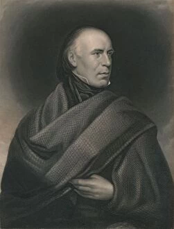 Allan Cunningham (1784-1842), Scottish poet and author, 1840. Artist: J Thomson