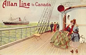 Liner Gallery: Allan Line to Canada, c1900. Creator: Unknown