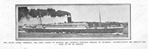 The Allan Liner Virginian, the First Vessel to Receive the Wireless Message... April 20, 1912