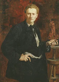 Ernst Josephson Prints: Allan Österlind, the Artist, 1880. Creator: Ernst Josephson