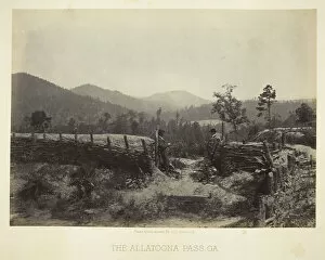 Barnard George Gallery: The Allatoona Pass, GA, 1866. Creator: George N. Barnard