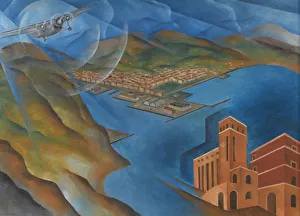 Allegoria del Golfo e del Palazzo delle Poste di La Spezia, ca 1933