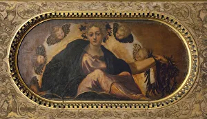 Tintoretto Prints: Allegoria della Felicita (Allegory of Happiness), 1565. Creator: Tintoretto