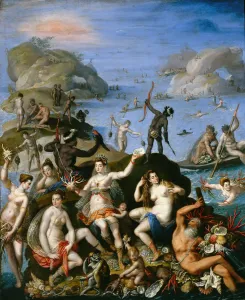 Fleet Prints: Allegoria della scoperta d America (Allegory of the discovery of America), ca 1585