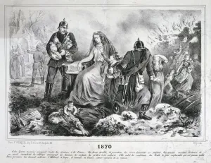 Powerless Prints: Allegorical cartoon, Franco-Prussian War, 1870-1871