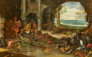 The Younger 1601 1678 Prints: Allegorical depiction of the struggle in Europe