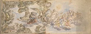 Allegorical Design for a Ceiling Fresco. 1650-1700. Creator: Unknown