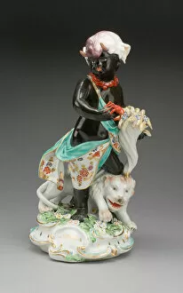 Derby Porcelain Manufactory England Gallery: Allegorical Figure of Africa, Derby, 1770 / 80. Creator: Derby Porcelain Manufactory