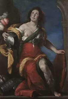 Bernardo Strozzi Gallery: Allegorical Figure, c. 1636. Creator: Bernardo Strozzi (Italian, 1581?-1644)