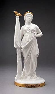Columbia Gallery: Allegorical Figure of Columbia, Stoke on Trent, c. 1800. Creator: Minton