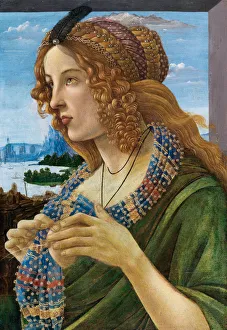 Allegorical Portrait of a Woman (Simonetta Vespucci), 1480-1490. Artist: Botticelli, Sandro, (Workshop)
