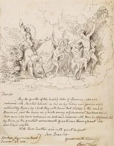 Benjamin West Prints: Allegorical Sketch, 1815. Creator: Benjamin West