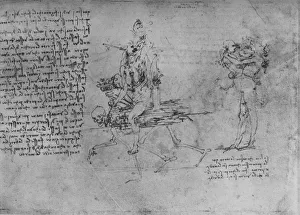 Sketchbook Prints: Two Allegories of Envy, c1480 (1945). Artist: Leonardo da Vinci