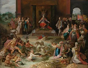 Shells Prints: Allegory on the Abdication of Emperor Charles v in Brussels