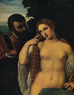 Allegory (Alfonso d Este and Laura Dianti?), 16th century. Artist: Titian