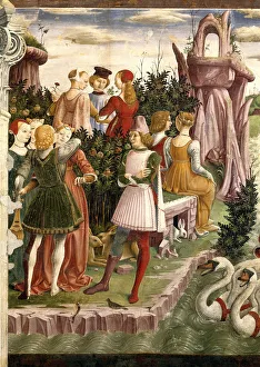 Declaration Of Love Prints: Allegory of April: Triumph of Venus, 1468-1470. Creator: Francesco del Cossa (1436-1478)