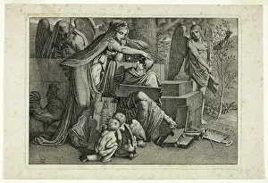 Allegory of Art: A Youth Inspired by the Spirit of Art, 1810. Creator: Carl Russ