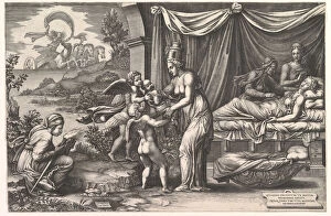 Allegory of Birth, 1558. Creator: Giorgio Ghisi