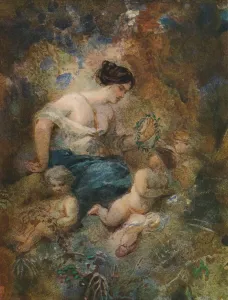 Undergrowth Prints: An Allegory, c1869-1892, (1906). Creator: Jules Lessore