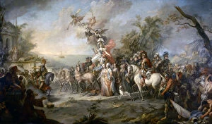 Russo Turkish War Collection: Allegory of Catherine the Great?s Victory over the Turks and Tatars, 1772
