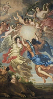Charles Xi Of Sweden Gallery: Allegory of Charles XI of Sweden (1655-1697) and Ulrika Eleonora of Denmark (1656-1693), 1692