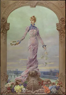 Lilac Prints: Allegory of the city of Paris, 1901. Creator: Louise Abbema