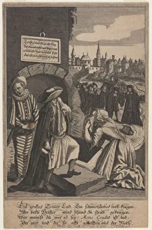 Allegory on the Death of Credit, Early 18th cen Artist: Anonymous