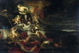 Swans Prints: Allegory on the Dutch Raid on the Medway (1667)