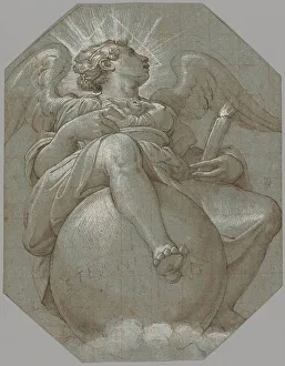 Transfer Prints: Allegory of Eternity, 1544/45. Creator: Giorgio Vasari