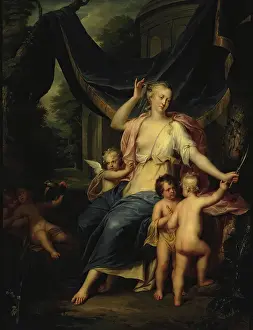 Vision Prints: Allegory of the Eyesight and the Sense of Touch, 1733. Creator: Balthasar Beschey