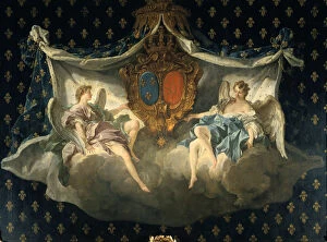 Embellished Gallery: Allegory of France and Navarre, 1740. Artist: Francois Boucher