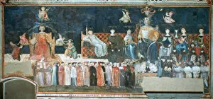 Byzantine Gallery: Allegory of the Good Government, 1338-1340. Artist: Ambrogio Lorenzetti