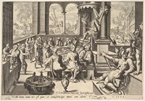 Banqueting Hall Gallery: Allegory of the Government of a Childish King, 1588. Creator: Jacques de Gheyn II