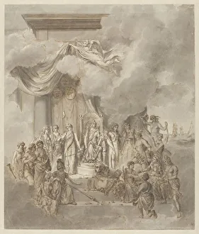 Hermes Prints: Allegory on the government of King William I, 1838, 1838. Creator: Anon