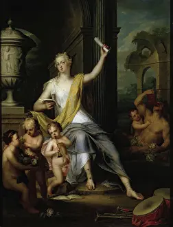 Semi Dress Prints: Allegory of the Hearing, the Taste and the Smell, 1733. Creator: Balthasar Beschey