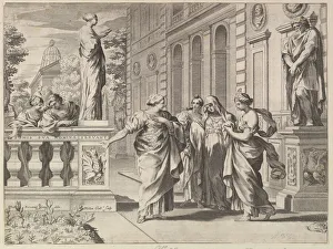 Mellan Claude Prints: Allegory in Honor of the Roman College Founded by the Borghese Family, 1615-88