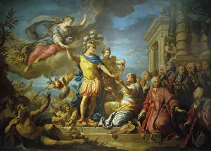 Louis Le Bien Aime Prints: Allegory in honor of the Treaty of Aix-la-Chapelle