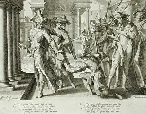 Willem Swanenburgh Prints: Allegory of Justice, 1605. Creator: Willem van Swanenburg