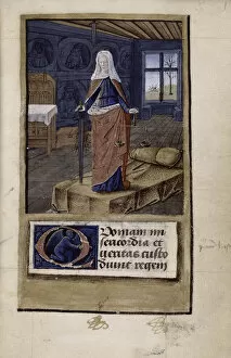 Goddess Of Retribution Collection: Allegory of Justice (from John of Wales Breviloquium de virtutibus antiquorum principum et)