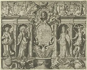Statues Collection: Allegory of Leopold V, Archduke of Austria, mid 16th-mid 17th century. Creator: Matthaeus Greuter