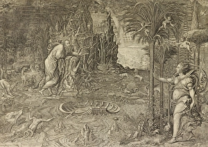 Life Prints: Allegory of Life (Dream of Raphael), 1561. Creator: Giorgio Ghisi