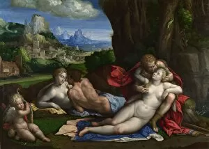 Ages Gallery: An Allegory of Love, c. 1527-1530. Artist: Garofalo, Benvenuto Tisi da (1481-1559)