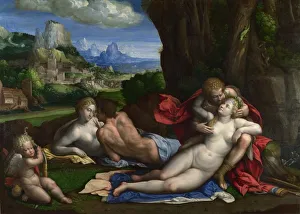Benvenuto Tisi Da 1481 1559 Gallery: An Allegory of Love, c. 1527-1530. Artist: Garofalo, Benvenuto Tisi da (1481-1559)