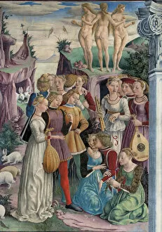 Allegory of March: Triumph of Venus, 1468-1470