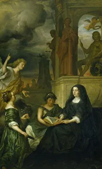Allegory on the Memory of Frederik Hendrik (1584-1647), Prince of Orange, with the Portrait... 1654 Creator: Govaert Flinck