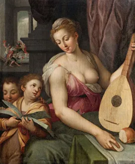 Mandolin Prints: Allegory of Music, c1570