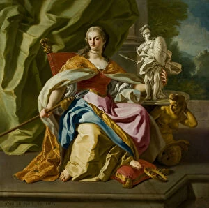 Chevaliers Of Malta Collection: Allegory of the nobility of the order of Malta, 1747. Creator: De Mura, Francesco (1696-1782)