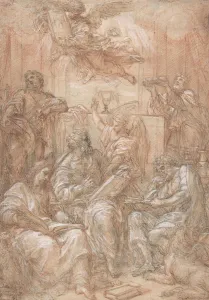 Melchizedek Prints: Allegory of the Old and New Dispensations, 1700-1708. Creator: Carlo Maratti