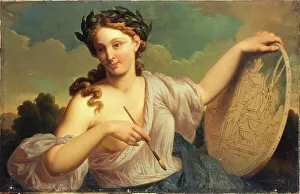 Canvasmaterial Prints: Allegory of painting, 1856. Creator: Edmond Collignon